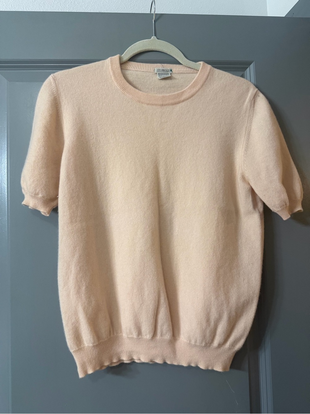 Malo Peach Crewneck Cashmere Sweater